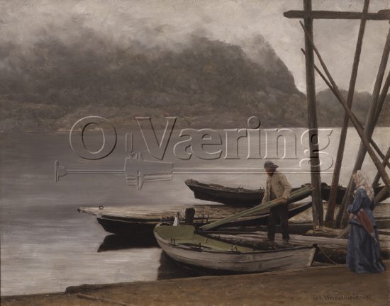 Erik Werenskiold (1855-1938)
Size: 32.5x40 cm
Location: Private
Photo: O.Væring