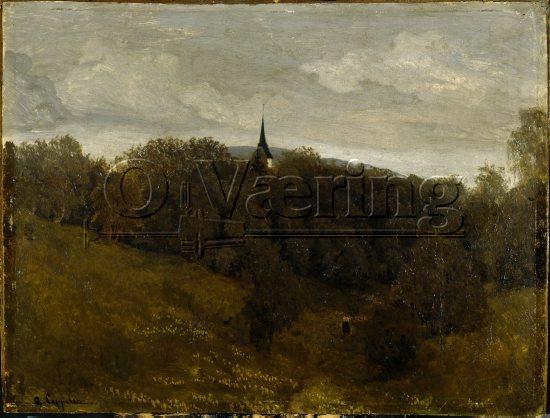 August Cappelen (1827-1852), 
Size: 33x43.5 cm,
Genre: Painting, 
Location: Private, 