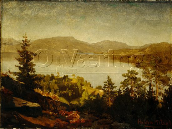 August Cappelen (1827-1852), 
Size: 32.5x43 cm,
Genre: Painting, 
Location: Private, 