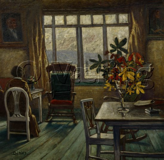 Karl Edvard Diriks (1855-1930), 
Size: 94x97 cm, 
Location: Private, 
Photo: O.Vaering, 