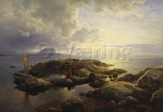 Hans Fredrik Gude (1823-1905)
Size: 52x72.5 cm
Location: Private,
Photo: O.Væring 