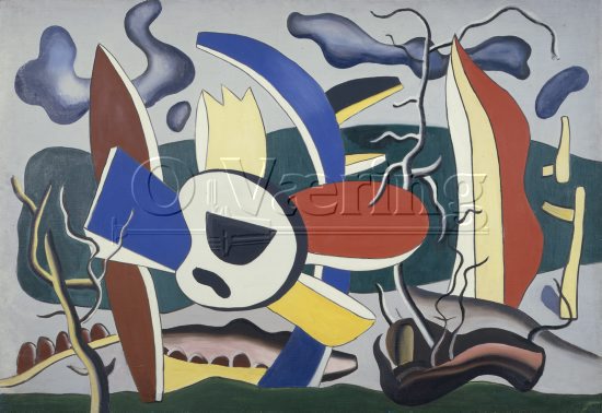 Fernand Leger (1881-1955) French painter, 
Size: 89x130 cm
Location: Private
Photo: O.Væring