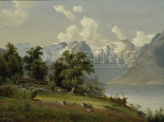 Bernt Lund (1812-1885)
Size: 38x52 cm,
Genre: Oil on canavas, 
Location: Private, 
Photo: Per Henrik Petersson, 