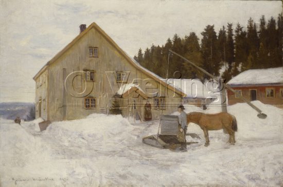 Gerhard Munthe (1849-1929), 
Size: 52x64.5 cm, 
Location: Private, 
Photo: O.Væring