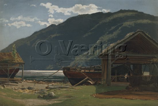 Amaldus Nielsen (1838-1932)
Size: 47x68 cm
Location: Private, 
Photo: O.Væring