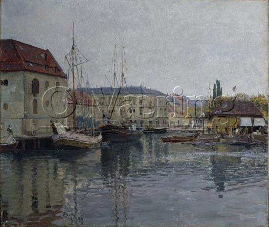 Eilif Peterssen (1852-1928)
Size: 46x54 cm
Location: Private, 
Photo: O.Væring