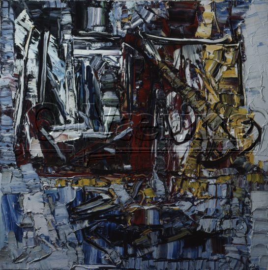 Artist: Jean-Paul Riopelle (1923-2002) Canadian artist/
Dimensions: 100x100 cm/
Digital size: High-res TIFF and JPG/
Photocredit: O.Væring/Artist/