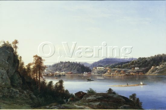 Barthold Christian Rummelhoff (1844-1892), 
Size: 75.5x108 cm, 
Genre: Painting, 
Location; Private, 
Photo: Per Henrik Petersson