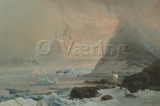 Franz Wilhelm Schiertz (1813-1887) German&Norwegian painter. 
Size: 33x53 cm
Location: Private
Photo: O.Væring 