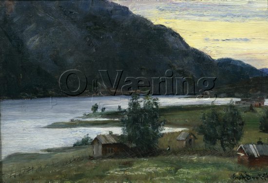 Eyolf Soot (1859-1928), 
Size: 28.5x42 cm, 
Genre: Painting, 
Location: Private, 
Photo: Per Henrik Petersson