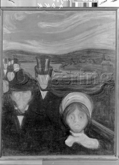 Tittel: Angst 
Negativer fra Væringsamlingen 

Edvard Munch (1863-1944), 
Photo: O.Væring 