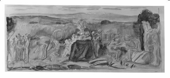 Forskerne, forark. til Auladekr. 
Negativer fra Væringsamlingen 

, Edvard Munch (1863-1944), 
Photo: O.Væring 