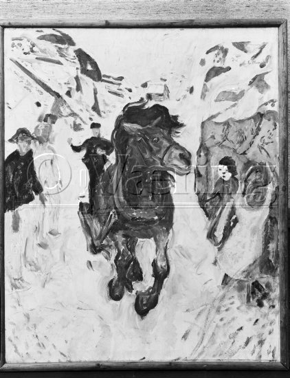Galloperende hest. 
Negativer fra Væringsamlingen 

, Edvard Munch (1863-1944), 
Photo: O.Væring 
