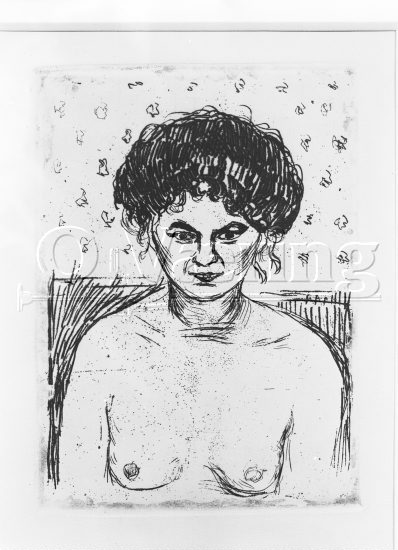 Kvinnelig halvmot 
Negativer fra Væringsamlingen 


, Edvard Munch (1863-1944), 
Photo: O.Væring 