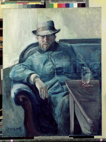 Forfatteren Hans JŠger 
Negativer fra Væringsamlingen 


, Edvard Munch (1863-1944), 
Photo: O.Væring - Copyright