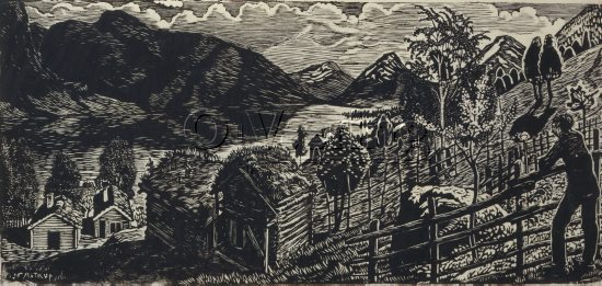 Nikolai Johannes Astrup (1880-1928)
Size: 28x56 cm
Location: Private 
Photo: O.Væring