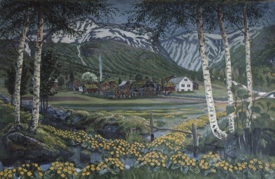 Artist: Nikolai Johannes Astrup (1880-1928),
Dimensions: 37x87 cm/
Photocredit: O.Væring/Artist/
Digital Size: High-res TIFF and JPG/