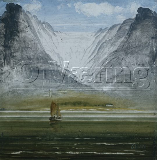 Peder Balke (1804-1887), 
Size: 26x26.5 cm
Location: Private, 
Photo: O.Væring 