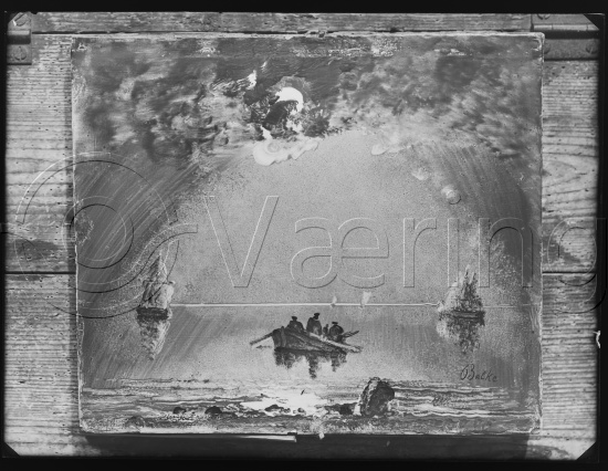 Glassplate og negativ film