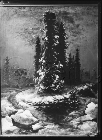 Glassplate og negativ film