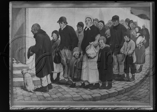 Glassplate og negativ bladfilm