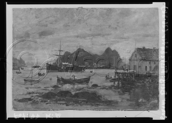 Glassplate og negativ film