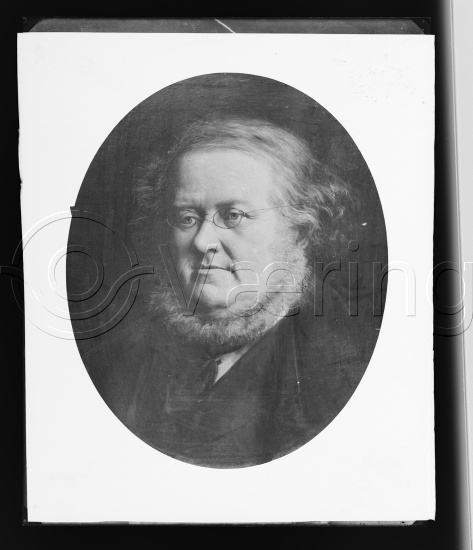 Glassplate og negativ bladfilm