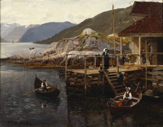 Nils Bjørnsen Møller (1827-1887), 
Size: 43x65 cm, 
Location: Private, 
Photo: O.Vaering,
