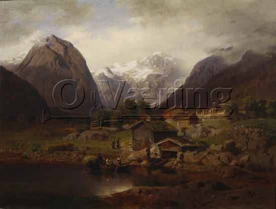 Nils Bjørnsen Møller (1827-1887), 
Size: 66x81 cm, 
Location: Private, 
Photo: O.Vaering,