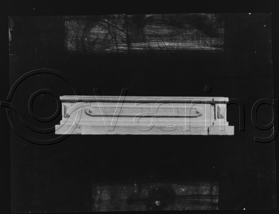 Glassplate og negativ bladfilm