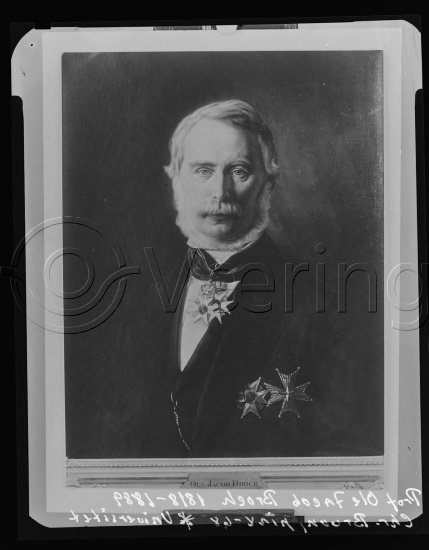 Glassplate og negativ bladfilm