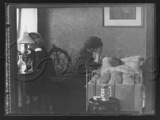 Glassplate og negativ film