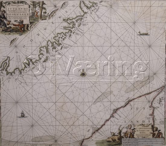 Artist: Johannes Van Keulen (1654-1715) Dutch cartographer/ 
Size: 51x59 cm
Location: Private/
Photo: O.Væring/
Digital size: High-res TIFF and JPG/