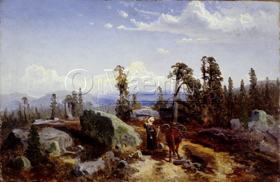 August Cappelen (1827-1852), 
Size: 26x40 cm,
Genre: Painting, 
Location: Private, 