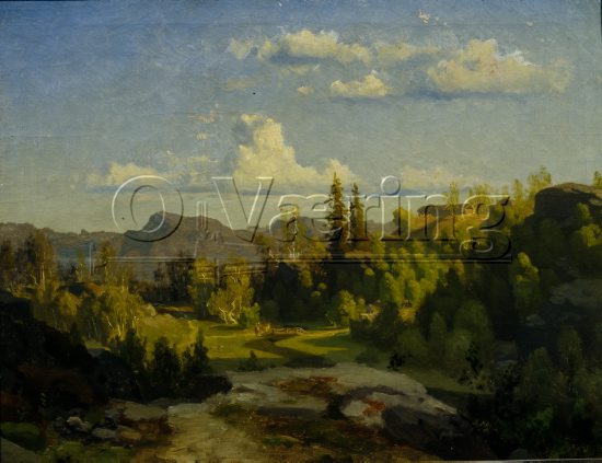 August Cappelen (1827-1852), 
Size: 50.5x66.5 cm,
Genre: Painting, 
Location: Private, 