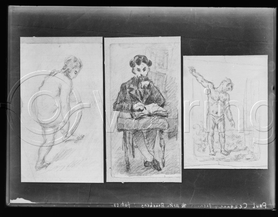 Glassplate og negativ bladfilm