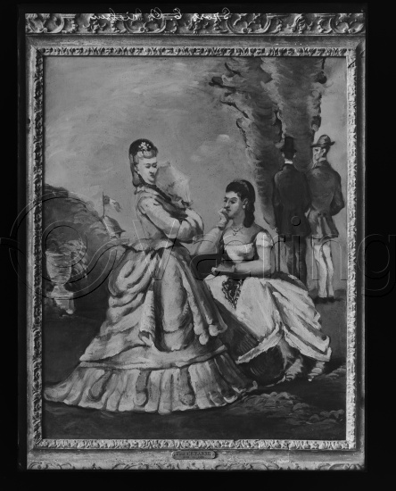 Glassplate og negativ bladfilm