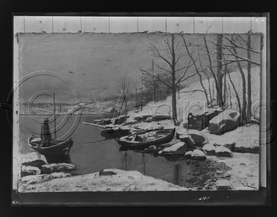 Glassplate og negativ film