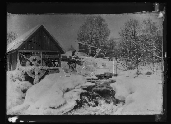 Glassplate og negativ film
