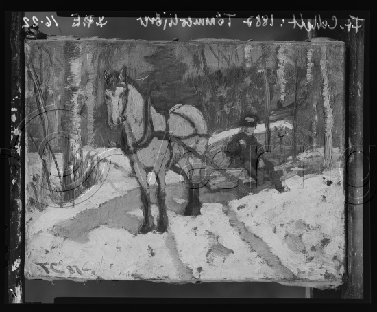Glassplate og negativ film