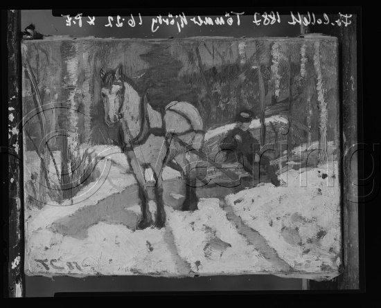 Glassplate og negativ film
