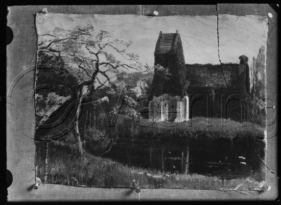 Glassplate og negativ film