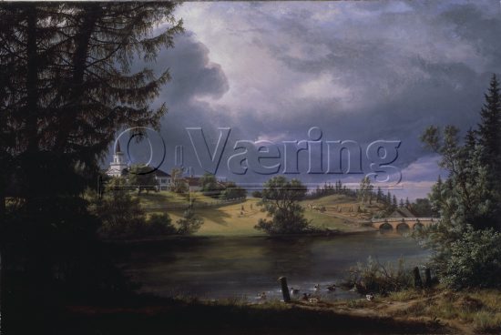 Johan Christian Dahl (1788-1857), 
Size: 65.5x99 cm,
Genre: Painting, 
Style/Period: 
Location: Private, 
Photo: Per Henrik Petersson