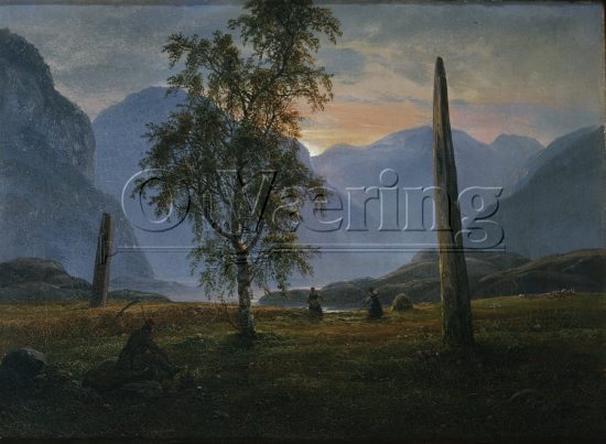 Johan Christian Dahl ( 1788-1857), 
Size: 26x36 cm, 
Location: Private, 
Photo: O.Vaering,
