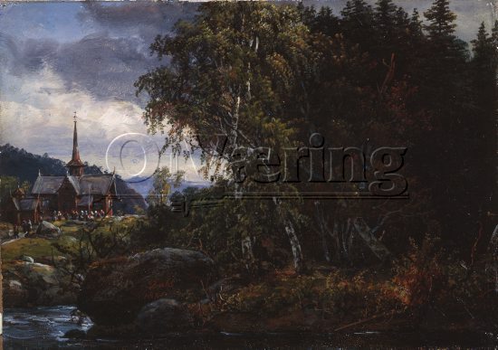 Johan Christian Dahl (1788-1857), 
Size: 17.6x24.3
Location: Private, 
Photo: O.Vaering