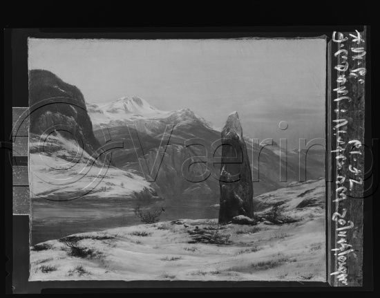 Glassplate og negativ film