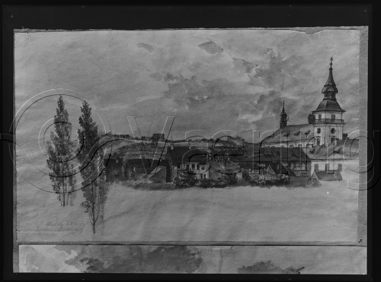 Glassplate og negativ film