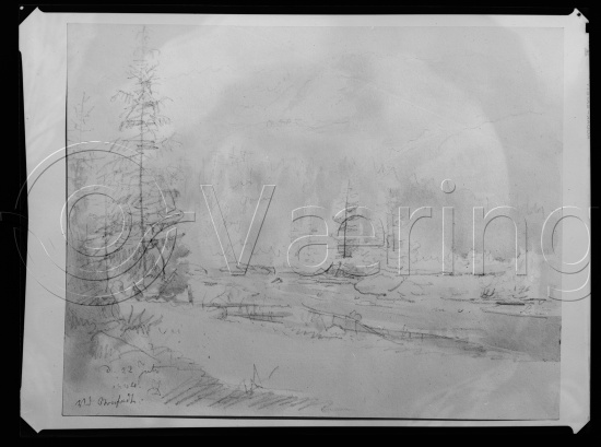 Glassplate og negativ film