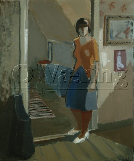 Peer Dahl (1915- ), 
Size: 130x110 cm. 
Location: Museum,
