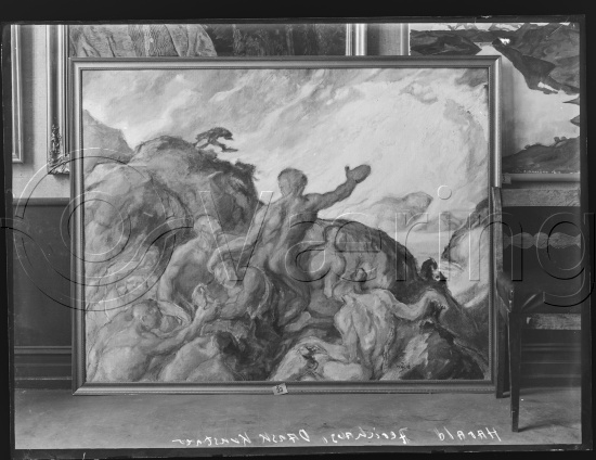 I fotoeske med ulike danske kunstnere / Gi beskjed om noen er vendt feil